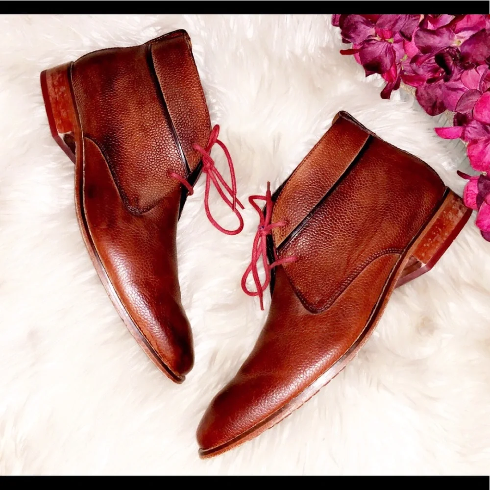 COLE HAAN Chukka Brown Leather Boot